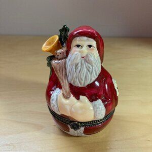Vintage Villeroy & Boch Santa Hinged Trinket Box